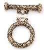 Spiral Toggle Clasp 14k Plated - Gold Plated - Toggle Clasp - 