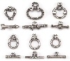 Toggle Clasp Assortment - Nickel - Toggle Jewelry Clasp - Assorted - 