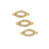Oval Jewelry Connectors - Gold - Bracelet Connectors - Jewelry Making Supplies - Jewelry Spacers - 