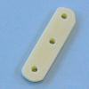 Flat Spacer Bar with 3 Holes - Ivory - Jewelry Dividers - Separator Bar - 