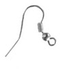 Brass Fish Hook Earrings - Silver - Jewelry Findings - 