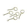 Steel Key Chain - Brass Plated - Brass Plated Steel Key Chain - 