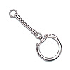 Steel Key Chain - Nickel Plated - Nickel Plated Steel Key Chain - 
