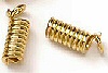 Crimp Coil Necklace End - Gold - Jewelry Findings - 