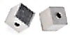 Memory Wire Cube Endcaps - Silver Plated - Memory Wire End Caps - 