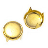 Round Studs - Studs for Clothing - Fabric Studs - Gold - Gold Nailheads - Gold Studs for Clothing - Bedazzler Studs - 