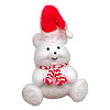 Flocked White Bears - Winter Holiday Bears - Flocked White Bear - Christmas Bear - 