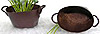 Mini Rusty Tub - Mini Rusty Tub - Miniature Rusty Bucket - Mini Rusty Metal Tub - 