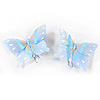 Butterfly for Crafts - Feather Butterflies - Pastel Blues - Decorative Butterflies - Artificial Butterflies - Butterflies for Crafts - Fake Butterflies - 
