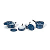 Timeless Mini® - Pots and Pans with Lids - Blue - Timeless Miniatures - Pots and Pans - Doll House Miniatures - Kitchen Miniatures - 