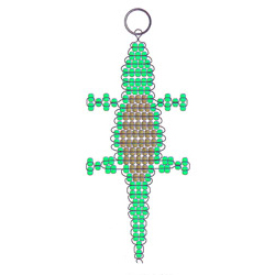 Beaded Alligator Key Chain