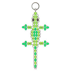 Beaded Gecko Key Chain