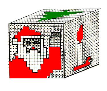 Christmas Cube with Plastic Canvas