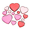 Big Bling Rhinestone Hearts - Pinks & Reds - Rhinestone Hearts - Faceted Rhinestone Hearts - Acrylic Heart Rhinestones - 