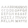 Sticky Back Rhinestone Alphabet - Clear - Rhinestone Letters - Sticky Rhinestones - 