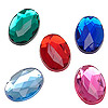 Oval Faceted Rhinestones - Assorted - Oval Faceted Rhinestones - 