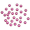 Stick on Round Faceted Rhinestone - Hot Pink - Rhinestones - Sticky Back Rhinestones - Adhesive Gems - 