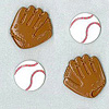Flat Back Baseballs & Mitts - Baseball Stick Ons - Baseball Stick Ons - 