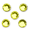 Acrylic Faceted Rhinestones - Lt Yellow - Smooth Top Faceted Rhinestones - Round Acrylic Rhinestones - Smooth Top Faceted Flat Back Rhinestones - 