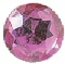 Acrylic Faceted Rhinestones - Pink - Round Rhinestones - Faceted Rhinestones - Flat Back Rhinestones - 