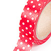 Polka Dot Washi Tape - Design Tape - Scrapbook Tape - RED WITH WHITE DOTS - 	Where to Buy Washi Tape - Thin Washi Tape - Skinny Washi Tape - Decorative Masking Tape - Deco Tape - Washi Masking Tape - 