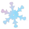 Snowflake Sequins - White Iris - Starflake Sequins - Snowflake Sequin - 