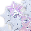 Star Sequins - Star Shaped Sequin - White Iris - Star Shaped Sequins - 