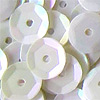 White Cupped Sequins - Craft Sequins - White Iridescent - Sequins for Crafts - Cup Sequins - 