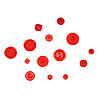 Buttons - Red - Craft Buttons - Sewing Buttons - 