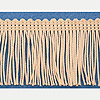 Ivory Fringe Trim - Fringe Material - Fringe Fabric Trim - Ivory - Fringe Trim By The Yard - Fringe Ribbon - 