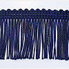 Navy Fringe Trim - Fringe Material - Fringe Fabric Trim - Navy - Fringe Trim By The Yard - Fringe Ribbon - 