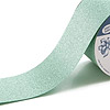 Glitter Ribbon - Lt Emerald Green - Satin Ribbon - Christmas Ribbon - 