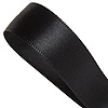 Satin Ribbon - Black - Satin Ribbon - Shiny Ribbon - Polyester Ribbon - Fabric Ribbon - 