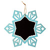 Snowflake Christmas Ornament with Chalkboard - Blue - Christmas Snowflakes - Snowflake Decorations - 