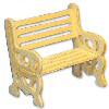 Unfinished Wooden Doll House Bench - Unfinished - Unfinished Wooden Doll House Bench - 