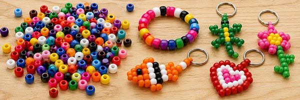 Pony Beads for Craft Projects in a Large Assortment of Colors.Opaque Pony Beads - Solid Color Pony Beads