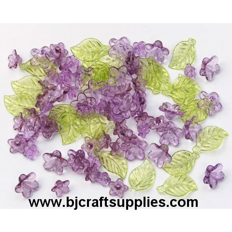 Acrylic Beads - Acrylic Flower Beads - Flower Shaped Beads