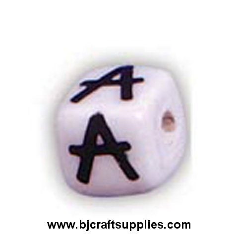 Ceramic Alpha Beads - A - Ceramic Alpabet Beads - Ceramic Letter Beads - Ceramic Alphabet Letter Beads