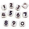 Square Acrylic Alphabet Beads - Letter Beads - Alpha Beads