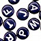 Round Letter Beads - Letter Beads - Alphabet Beads