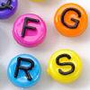 Round Letter Beads - Assorted Colors And Letters - Alpha Beads ? Letter Beads