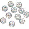 Round Aurora Borealis Beads - 3mm AB Beads - Clear Ab - Aurora Beads - AB Pearl Beads - Round Beads