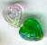 Transparent AB Heart Beads - Heart AB Beads