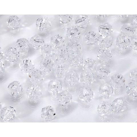 Acrylic faceted beads