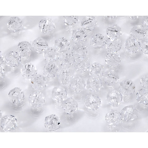 Faceted Plastic Beads - Acrylic Faceted Beads - 10mm Faceted Beads