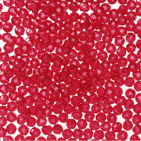 Faceted Plastic Beads - Acrylic Faceted Beads - 10mm Faceted Beads