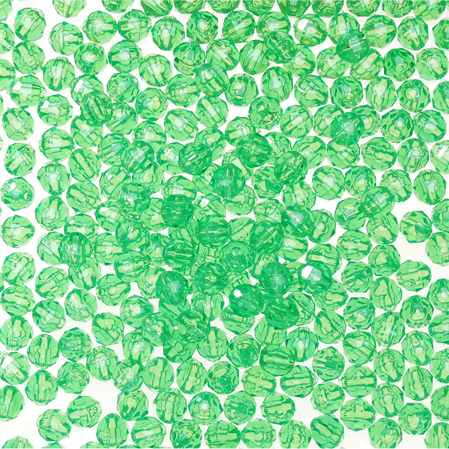 Faceted Plastic Beads - Acrylic Faceted Beads - 10mm Faceted Beads