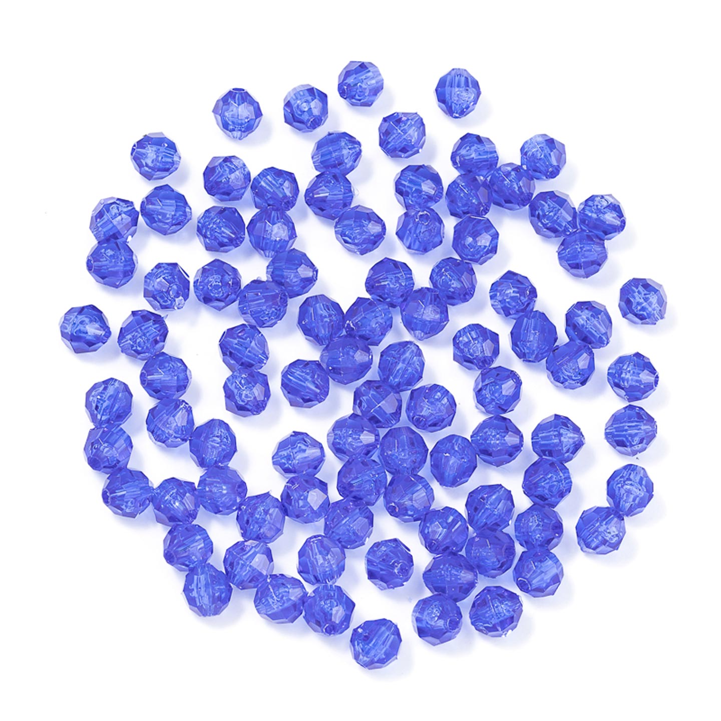 Faceted Plastic Beads - Acrylic Faceted Beads - 10mm Faceted Beads