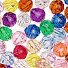 Faceted Beads - Faceted Acrylic Craft Beads - Fishing Beads - Acrylic Faceted Beads - Plastic Faceted Beads - Faceted Craft Beads