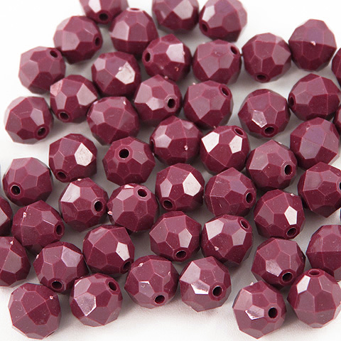 8mm Faceted Acrylic Beads - Plastic Faceted Beads - 8mm Faceted Beads